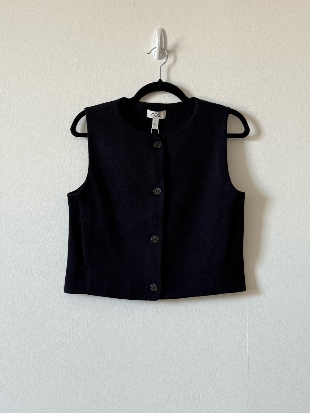 NWT COS boiled merino wool vest